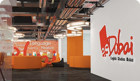 ES Dubai English language school interior in Dubai